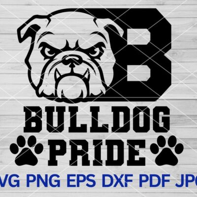 22454 Bulldog Pride svg Bulldogs svg Bulldog svg Bulldog Pride sports Team Bulldog Mascot svg Bulldog School Spirit svg Bulldog Paws svg