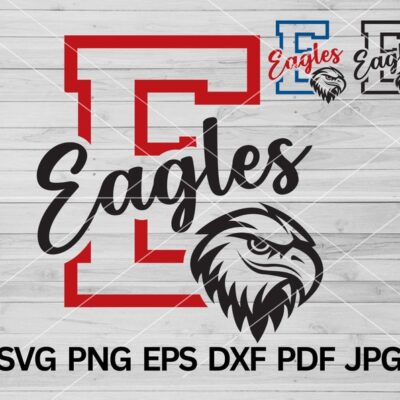 22467 Eagle Hawk Bird SVG Eagles mascot svg High School Eagles Football Basketball SVG Cut Files Cricut Eagles svg Eagles Pride Cheer Mom