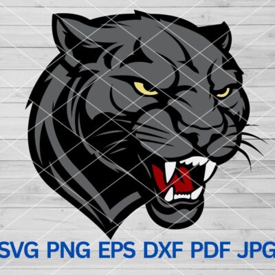 22472 Panther svg Panthers svg Black Panther PNG Panthers mascot svg Panthers school pride Color Panther Black Panther svg Panther Vector