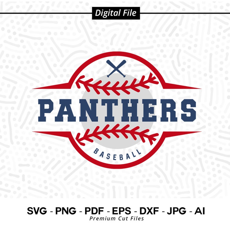 2257 Baseball SVG PNG Panther Baseball Panther Panthers svg Baseball Cricut svg Digital Download Sublimation Baseball Clipart Panther Paw