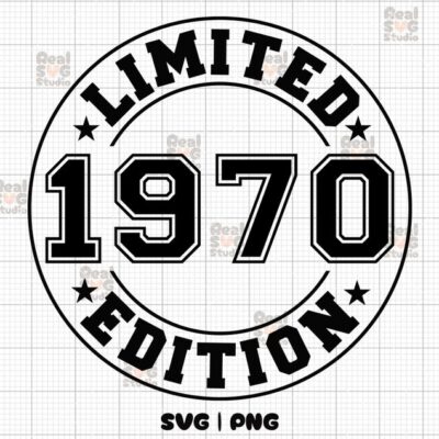 22629 Limited Edition 1970 SVG PNG Birthday Svg Est 1970 Shirt Svg Birthday Png 1970 Svg 1970 Png 54th Birthday Svg 1970 Cut Files