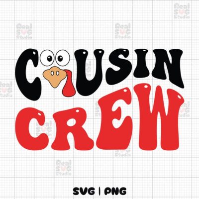 22630 Thanksgiving Cousin Crew SVG Thanksgiving SVG Kids Fall Shirt Cousin Shirt Cousin Crew PNG Cousin Matching Retro Cousin Cut File