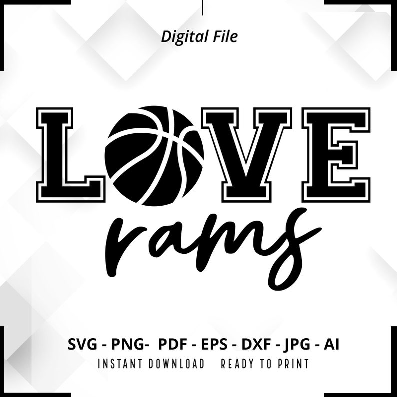 2268 Rams Basketball SVG PNG Rams svg Basketball Shirt svg Rams Cheer svg Rams png Rams Mom svg Rams Shirt svg Cricut Cut file