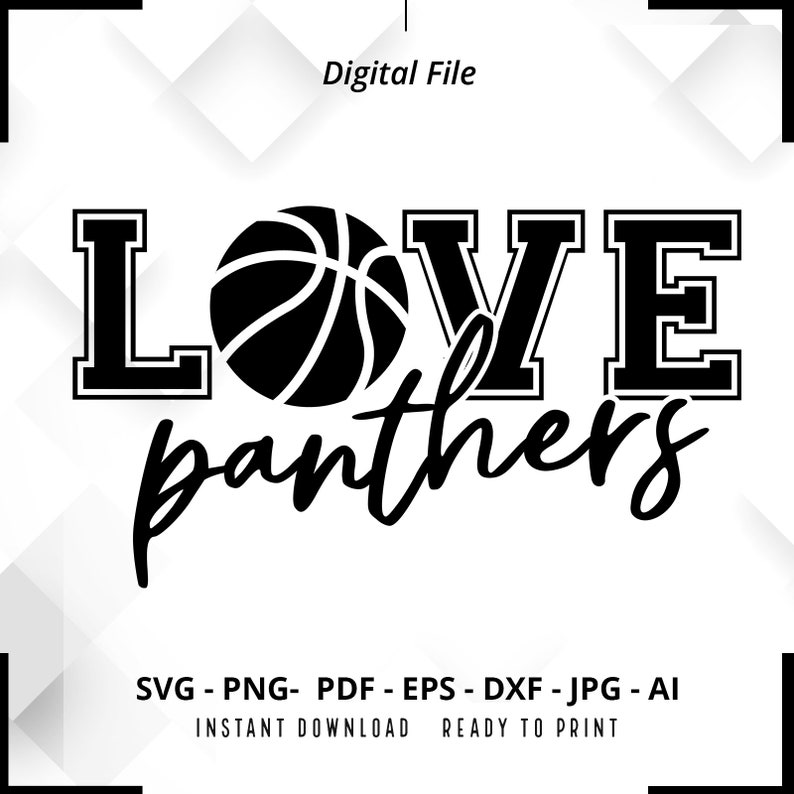 2281 Love Panthers Basketball SVG PNG Panthers svg Panthers Shirt svg Panthers Cheer svg Panthers png Panthers Mom svg Panthers Shirt svg