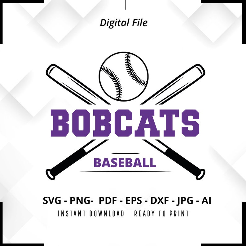 229 Bobcats Baseball SVG PNG Bobcats svg Baseball svg Bobcats Shirt svg Bobcats Cheer svg Bobcats Mom svg Baseball Shirt svg Cricut