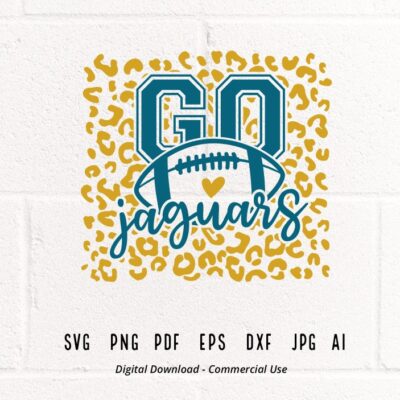 2294 Leopard Go Jaguars Jaguars Mascot svg Jaguars svg Jaguars School Team svg Jaguars Cheer svg Jaguars Football svg Leopard Heart svg Cricut