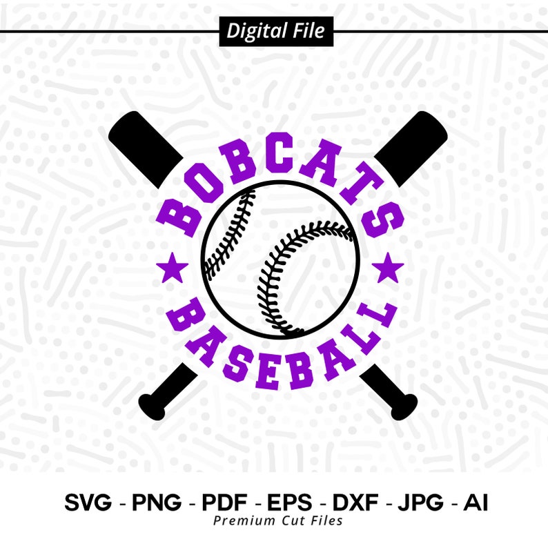 2296 Baseball SVG PNG Bobcats Baseball svg Bobcat Baseball Bobcat Baseball Shirt svg Cricut svg Sublimation png Cut file SVG for Shirts