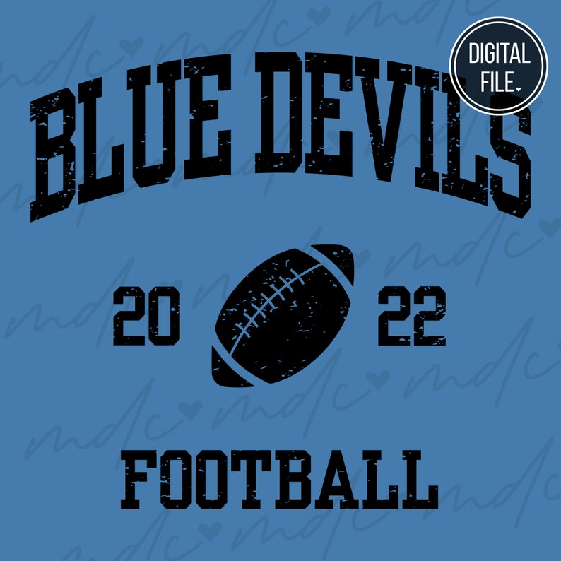 23000 Vintage Blue Devils Football svg Blue Devils Football png Blue Devils svg Blue Devil Pride svg Blue Devils png