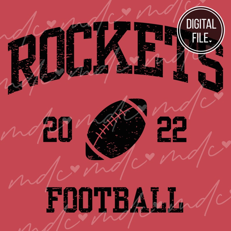 23004 Vintage Rockets Football svg Rockets Football png Rockets svg Rocket Pride svg