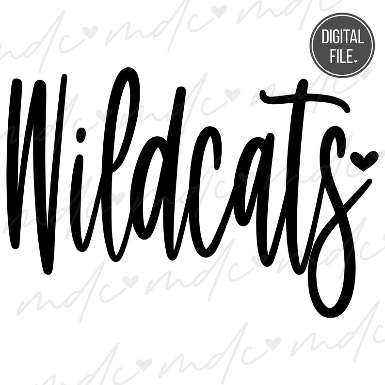 23011 Wildcats svg Wildcats Sublimation png Wildcats png Wildcat svg Wildcats Cut File Wildcat Mascot svg