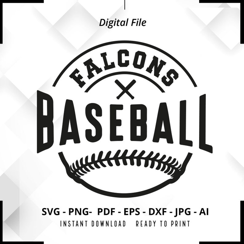 2302 Falcons Baseball SVG PNG Falcons svg Baseball svg Falcons Shirt svg Falcons Cheer svg Falcons Mom svg Baseball Shirt svg Cricut