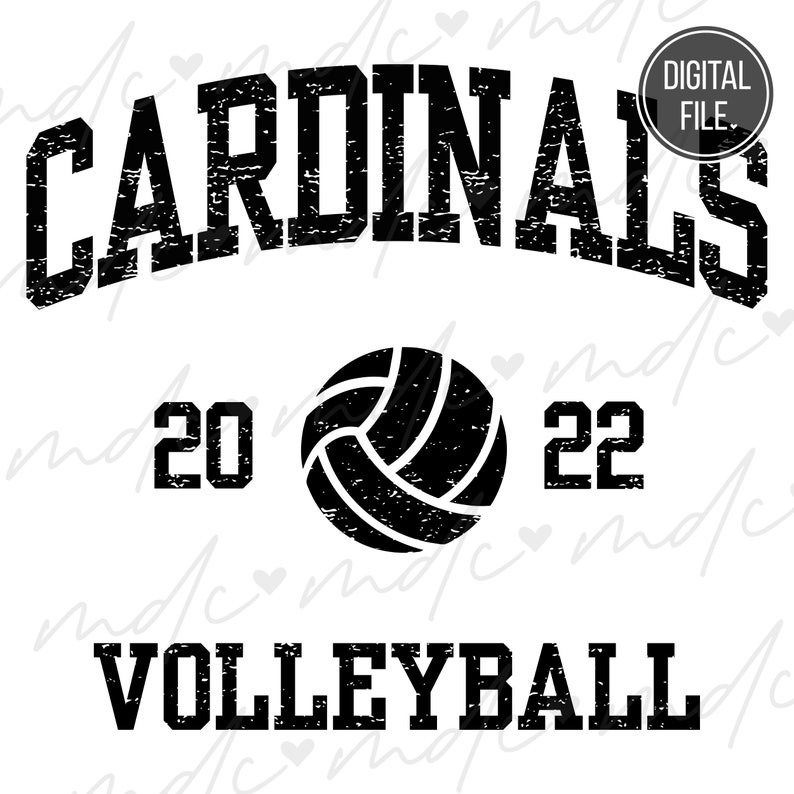 23025 Vintage Cardinals Volleyball svg Cardinal Volleyball png Cardinals svg Cardinal Pride svg Cardinals png Gameday svg