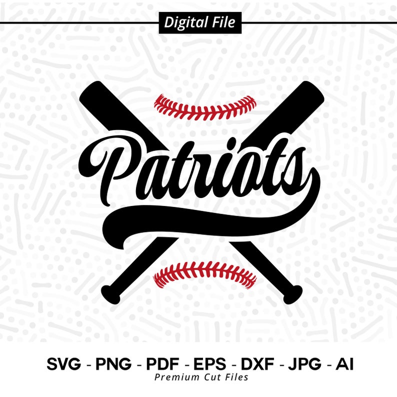 2304 Baseball SVG PNG Patriot Baseball Patriot Patriots Baseball svg Cricut svg Digital Download Sublimation Baseball Clipart Cut file