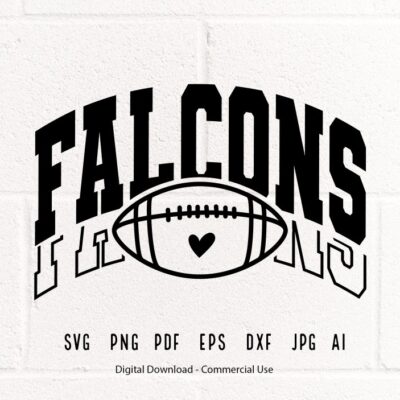 2312 Falcons SVG PNG Falcons Football svg Falcons Mascot svg Falcons Cheer svg Falcons Vibes svg Falcons Sport svg Falcons Love svg