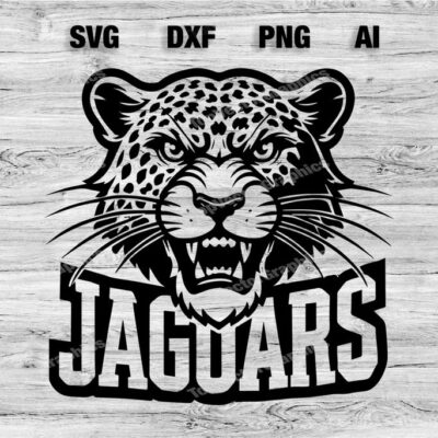 23137 Jaguars Sport Team Logo SVG PNG Dxf Ai File Baseball Basketball Football Soccer Wolf Design Cameo Cricut Instant Download