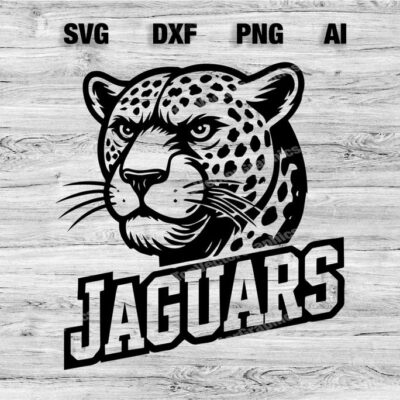 23138 Jaguars Sport Team Logo SVG PNG Dxf Ai File Baseball Basketball Football Soccer Wolf Design Cameo Cricut Instant Download