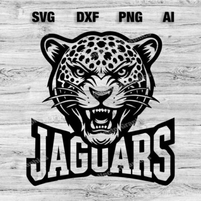 23144 Jaguars Sport Team Logo SVG PNG Dxf Ai File Baseball Basketball Football Soccer Wolf Design Cameo Cricut Instant Download