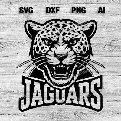 23145 Jaguars Sport Team Logo SVG PNG Dxf Ai File Baseball Basketball Football Soccer Wolf Design Cameo Cricut Instant Download