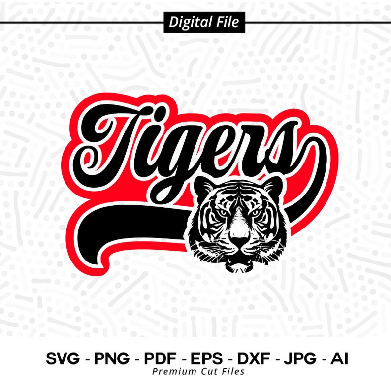 2368 Tiger Svg Png Tigers Svg Tiger Tigers Mascot School Sublimation Png Cricut Cut File Clipart SVG for Shirts Cheer Svg Mom Shirt