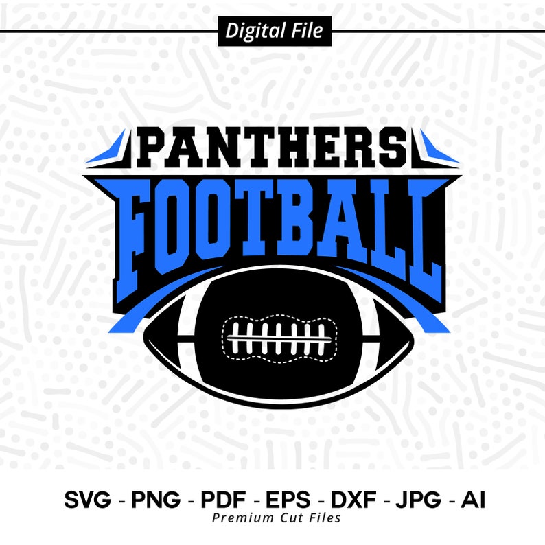 2430 Panthers Football Svg Png Panthers Football Svg Panther svg Cricut Cut files Silhouette Sublimation SVG for Shirts Cheer Football Mom