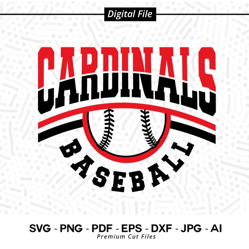 244 Baseball SVG PNG Cardinal Baseball Cardinal Cardinals Baseball svg Cardinal Softball svg Cricut svg Digital Download Sublimation