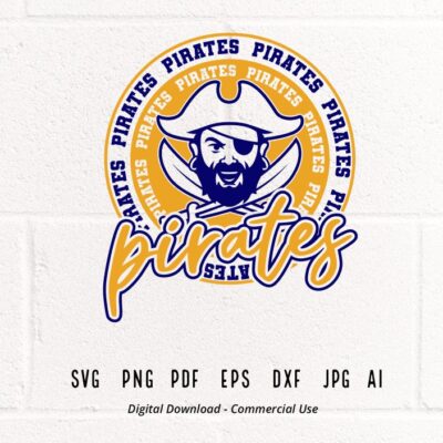 2452 Pirates SVG PNG Pirates Face svg Pirates Mascot svg Pirates Cheer Pirates Vibes School Spirit svg Pirates Sport svg Pirates Pride svg