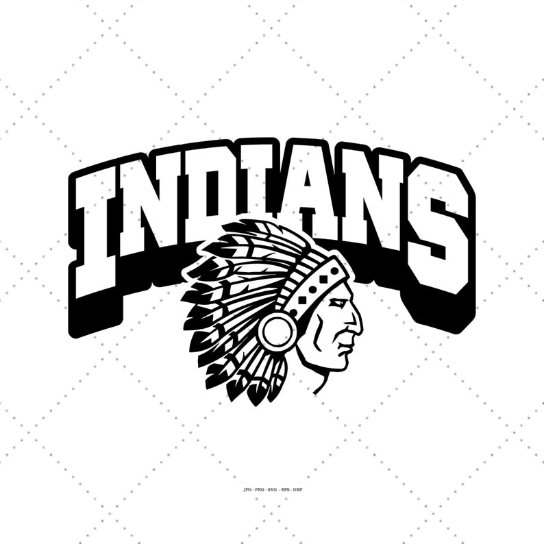 2516 Indians Mascot Mascot Svg School Pride Team Mascot Png Game Time Indian Head