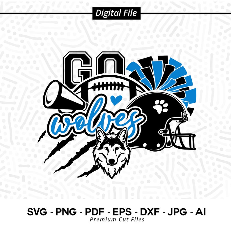 2560 Wolves SVG PNG Wolves Face svg Wolves Football svg Wolves Mascot svg Wolves Helmet svg Wolves Paw svg Go Wolves svg Wolves Pom Pom