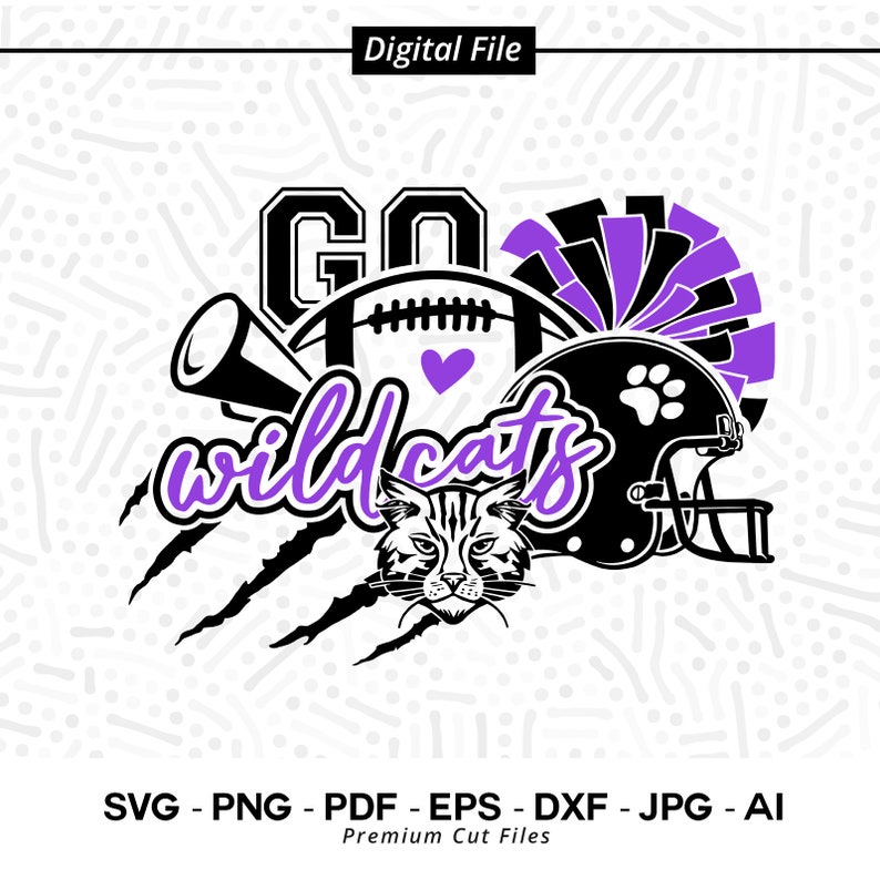 2563 Wildcats SVG PNG Wildcats Face svg Wildcats Football svg Wildcats Mascot svg Wildcats Helmet svg Wildcats Paw svg Go Wildcats svg