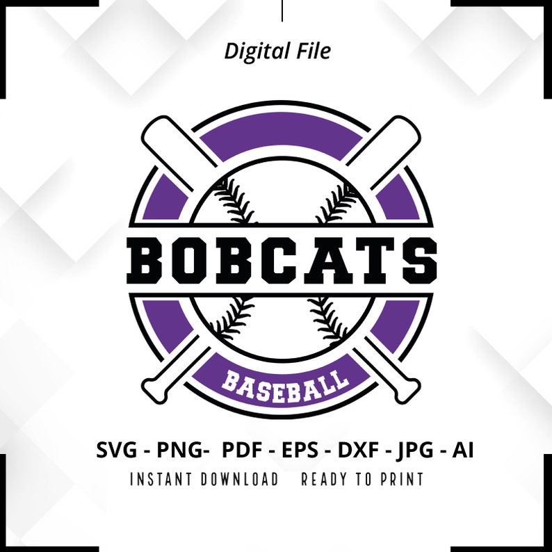 257 Bobcats Baseball SVG PNG Bobcats svg Baseball svg Bobcats Shirt svg Bobcats Cheer svg Bobcats Mom svg Baseball Shirt svg Cricut