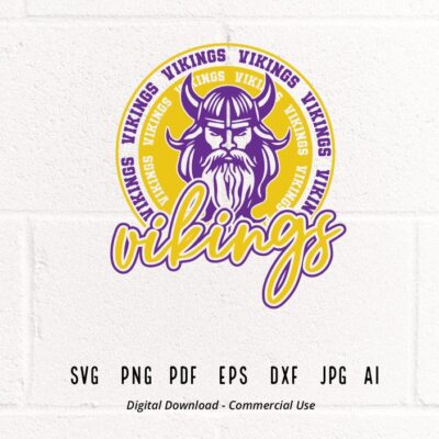 2575 Vikings SVG PNG Vikings Face svg Vikings Mascot svg Vikings Cheer Vikings Vibes School Spirit svg Vikings Sport svg Vikings Pride svg