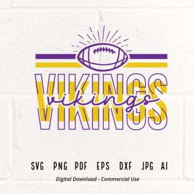 258 Vikings Football SVG PNG Vikings Mascot svg Vikings svg Vikings School Team svg Vikings Cheer svg Stacked Vikings svg School Spirit