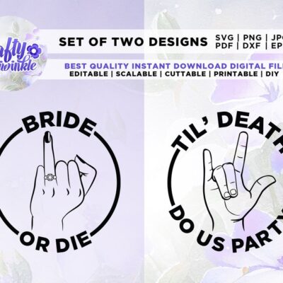 261 Bride Groom SVG Bride Or Die Png Til Death Do Us Party Svg Cricut Png Svg sublimation Mr and Mrs Bundle Wedding Sublimation