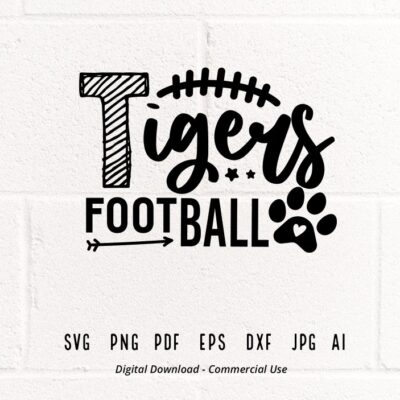 2611 Tigers Football SVG PNG Tigers Paw svg Tigers svg Tigers Cheer svg Tigers Mascot Tigers Shirt svg Tigers Vibes svg Tigers Typography