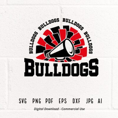 2612 Bulldogs Cheer SVG PNG Bulldogs Mascot svg Bulldogs svg Bulldogs Shirt School Spirit svg Cheer Megaphone Bulldogs Pom pom Bulldogs Girl