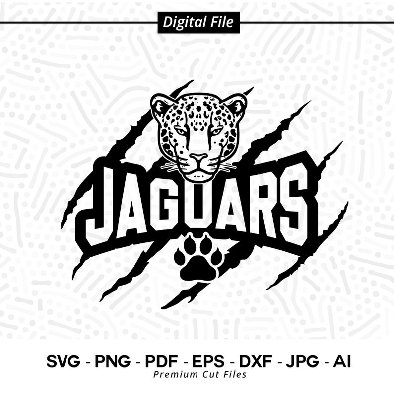 2636 Jaguars Claw SVG Jaguars svg Jaguars Paw svg Jaguars Mascot svg Claw Scratch svg Jaguars Cheer Paw Svg Jaguars Shirt School Spirit