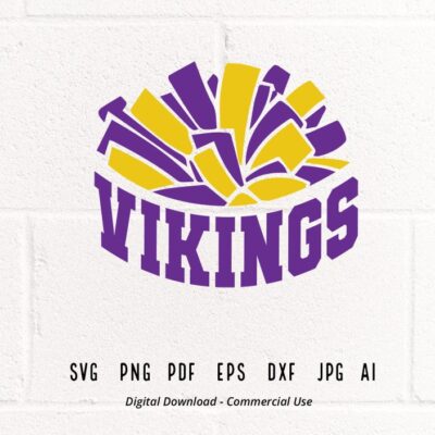 2667 Vikings SVG Vikings Cheer SVG PNG Vikings Mascot svg Vikings Pom Pom svg Cheerleader svg Vikings Shirt svg Vikings Sport School Spirit