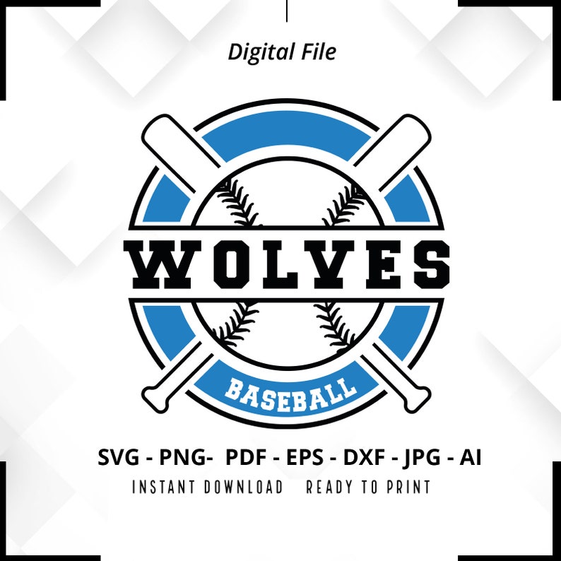 267 Wolves Baseball SVG PNG Wolves svg Baseball svg Wolves Shirt svg Wolves Cheer svg Wolves Mom svg Baseball Shirt svg Cricut Cut File