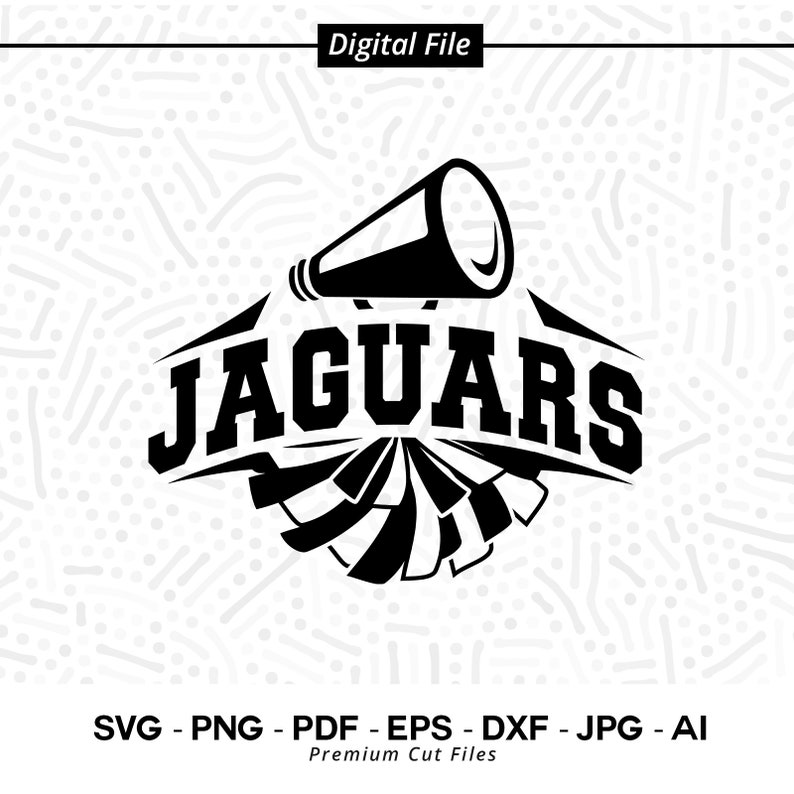 2684 Jaguars Cheer SVG PNG Jaguars Mascot svg Jaguars svg Jaguars Shirt School Spirit svg Cheer Megaphone Jaguars Pom pom Jaguars Girl svg