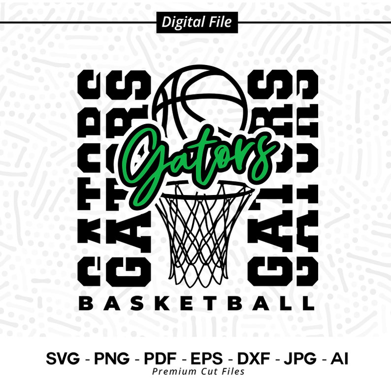 2709 Gator SVG PNG Gator Basketball svg Gators Basketball svg Gator Sublimation Gator Love svg Gators Cheer svg Stacked Gators svg Cricut