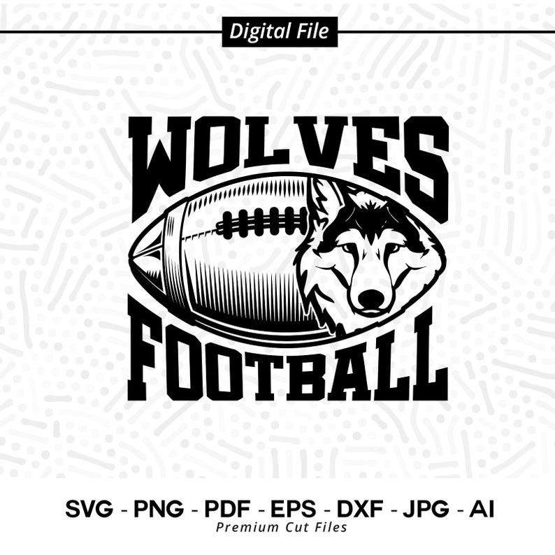 2718 Wolves SVG PNG Wolves Football svg Wolves Face svg Wolve Football Svg Wolves Mascot svg Wolves Cheer svg Wolves Vibes School Spirit