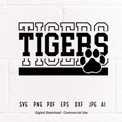 273 Tigers SVG PNG Tigers Paw svg Tigers Mascot svg Tigers Cheer svg Tigers Vibes svg School Spirit svg Tigers Sport svg Tigers Love svg