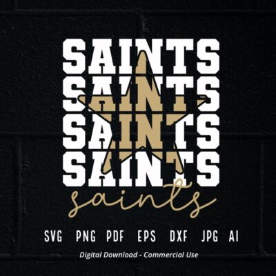 2739 Saint svg Saint Saints svg png S Sublimation Clipart Cricut svg eps Digital Download SVG for Shirts SVG for Cricut Sport svg