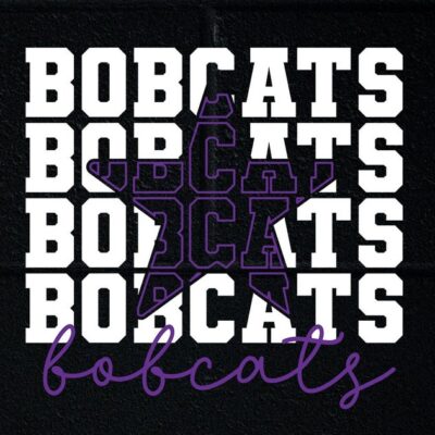 2745 Stacked Bobcats SVG Bobcats Mascot svg Bobcats svg Bobcats School Team svg Bobcats Cheer svg School Spirit svg Bobcats Star svg