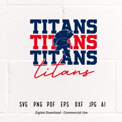 2773 Titans SVG PNG Titans Face svg Titans Mascot svg Titans Shirt svg Titans Cheer svg Titans Vibes svg School Spirit svg Titans Life svg