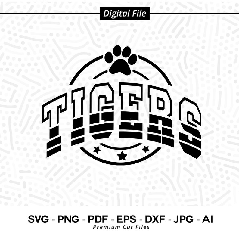 2774 Tigers SVG PNG Tigers Paw svg Tigers Mascot svg Tigers Cheer svg Tigers Vibes svg School Spirit svg Tigers Sport svg Tigers Love svg