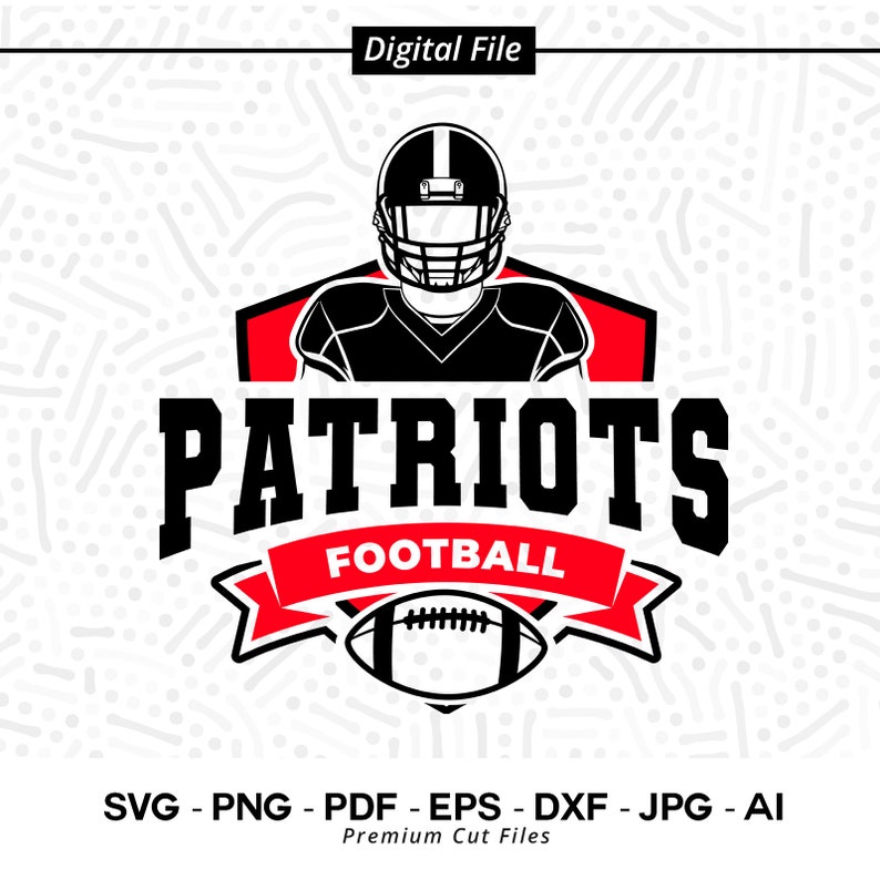 2795 Patriots Football Svg Png Patriots Football Svg Patriot svg Cricut Cut files Silhouette Sublimation SVG for Shirts Cheer Football Mom