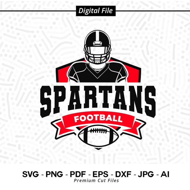 2799 Spartans Football SVG PNG Spartans Svg Football Svg Spartans Shirt Svg Spartans Cheer Svg Spartans Vibes Svg Cricut