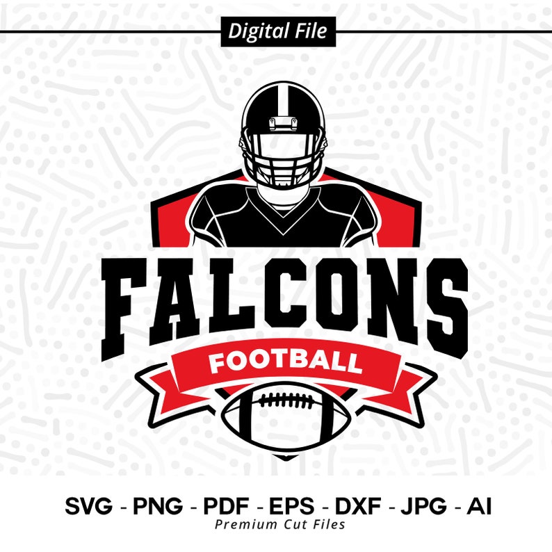 2809 Falcons Football SVG PNG Falcons Mascot svg Falcons svg Falcons Vibes Falcons Pride Falcons Cheer svg School Spirit Falcons Shirt svg