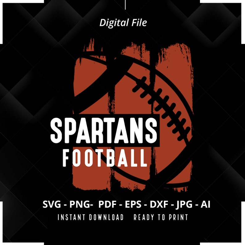 282 Spartans Football SVG PNG Spartans svg Spartans Shirt svg Spartans Mascot svg Spartans Pride svg Spartans Cheer svg Spartans png Silhouette